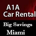 Low car rentals rates in Miami
